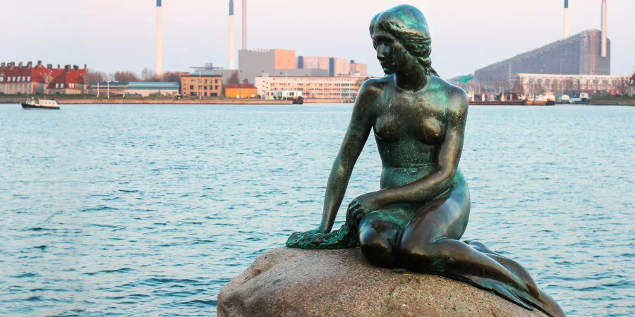 estatua de la sirenita, copenague